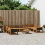 Set di divani da esterno 10 pcs Naturale
