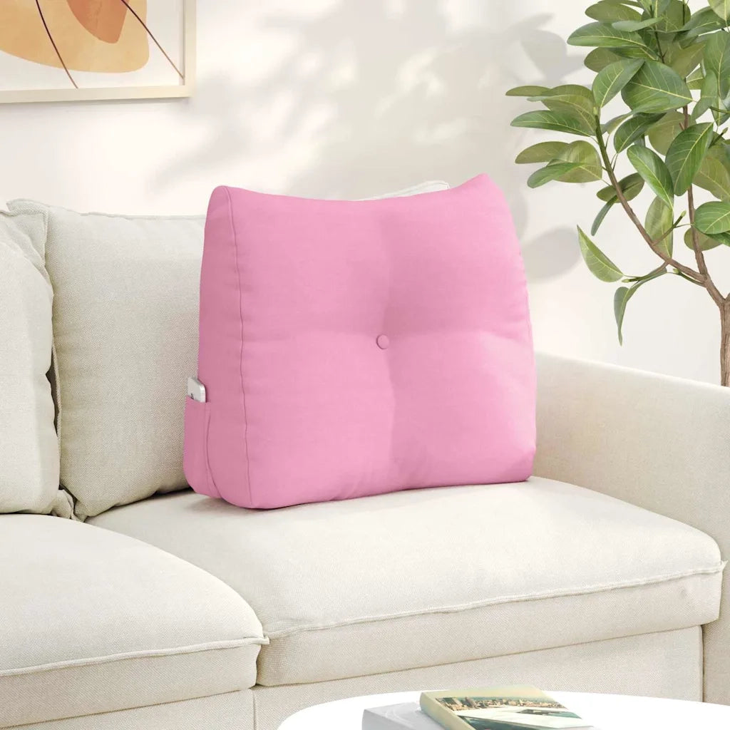 Cuscino per Schiena | Cuscino dorsale Rosa 60 x 24 x 50 cm Tessuto