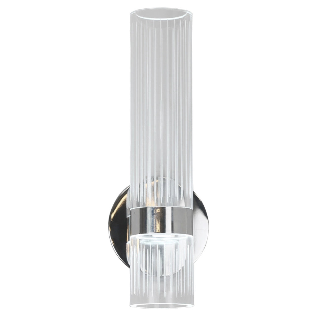 Applique Ambiente cromo tubo acrilico verticale LED CCT 18W