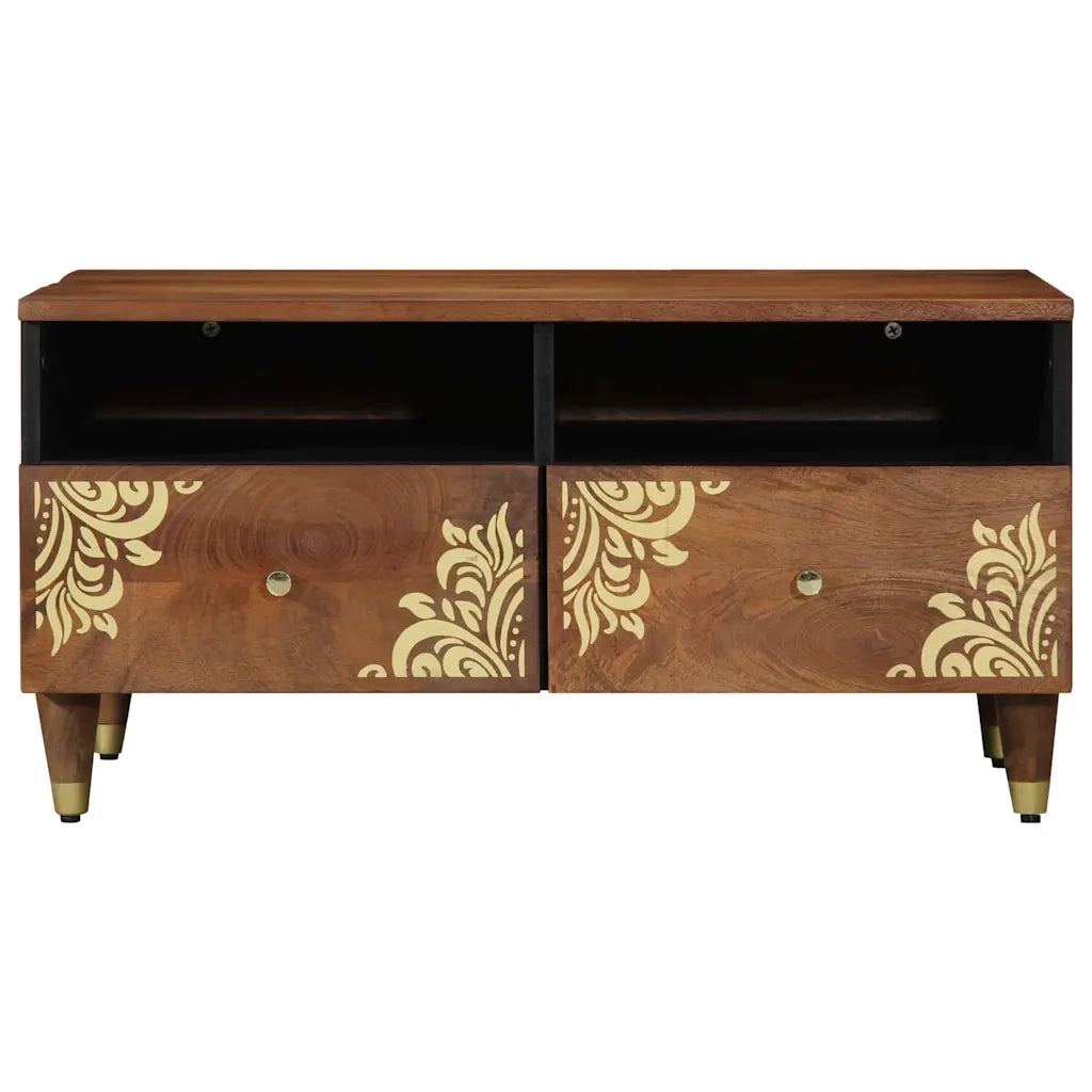 Tavolino da salotto | Tavolino da caff¨¨ | Tavolino da Soggiorno con cassetto Marrone miele 80 x 54 x 40 cm