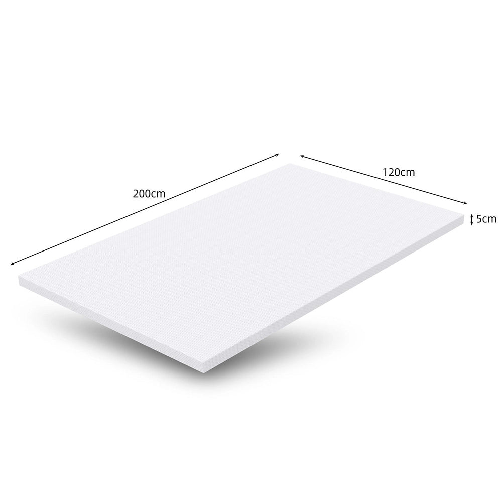 Coprimaterasso Basics 120x200cm 5cm - Xylo - Schiuma Gel, Colore Bianco