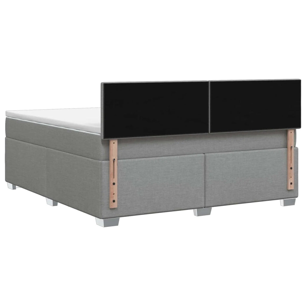 Letto box spring con materasso Grigio Chiaro 160 x 200 cm 3450516