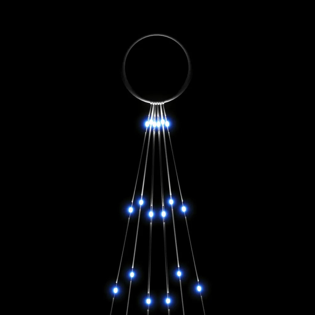 Albero di Natale Pennone Blu 108 LED 180 cm 343520