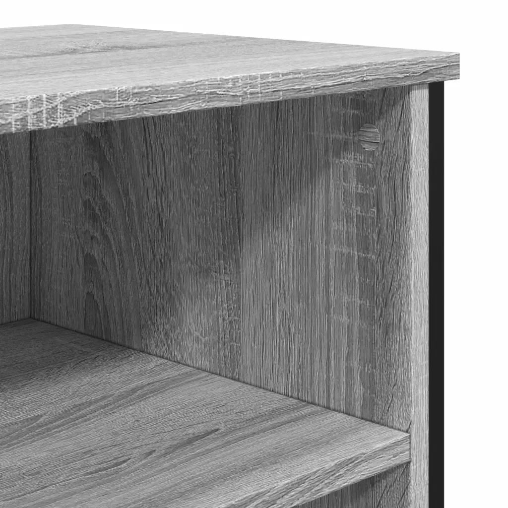 Credenza Grigio Sonoma 91x35,5x74,5 cm in Legno Multistrato 848552