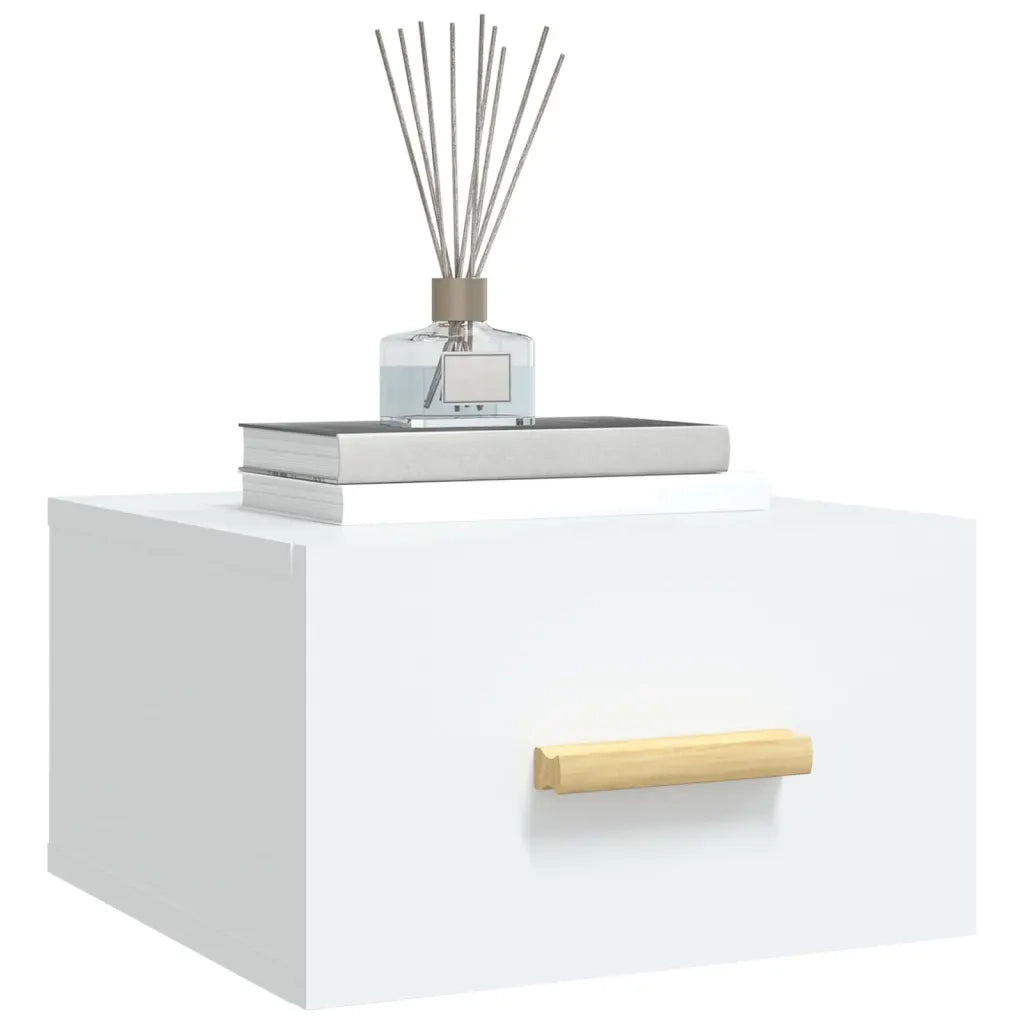 Comodino a Muro Bianco 35x35x20 cm 812834