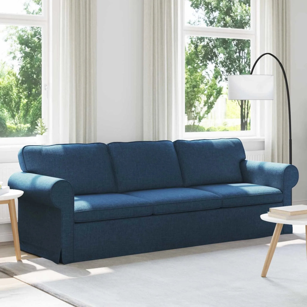 Divano Blu 245 x 82 x 80 cm Tessuto 42024326