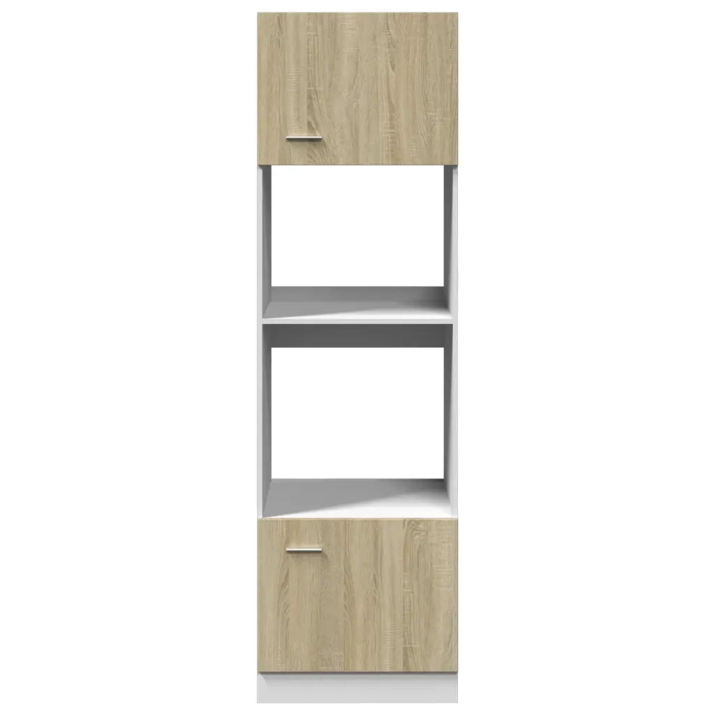 Mobile per Microonde “Lyon” Rovere Sonoma 60x57x207 cm