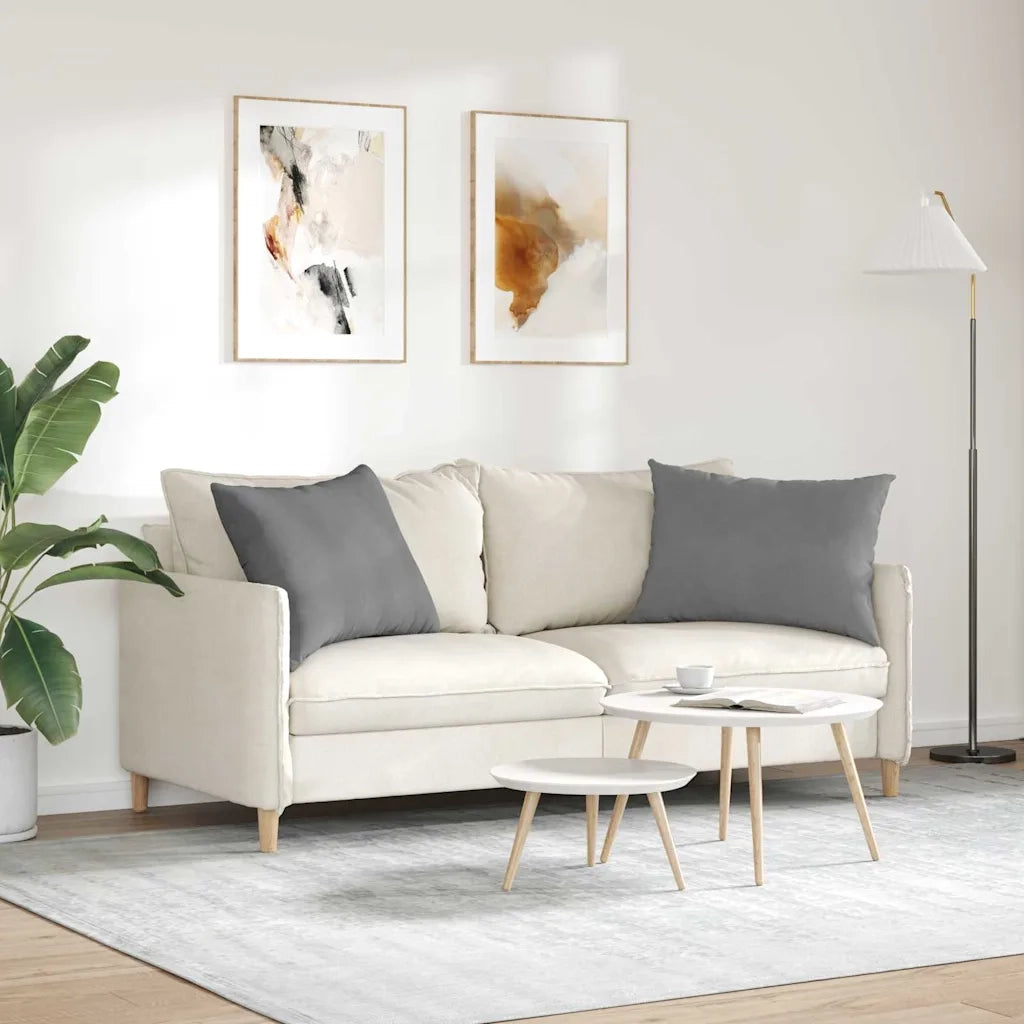 Cuscini da Divano 2 pcs Grigio scuro 70 x 50 cm Tessuto 42013770