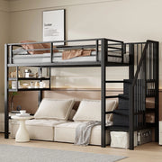 Letto a Soppalco con Gel?nder e Contenitore ¨C MINIMAL ¨C Nero 90x200