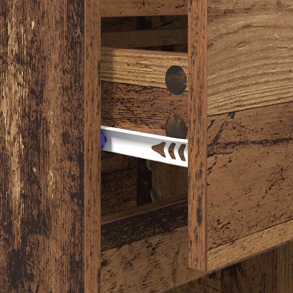 Armadio da Notte 2 pcs Legno vecchio 40 x 35 x 70 cm 881252