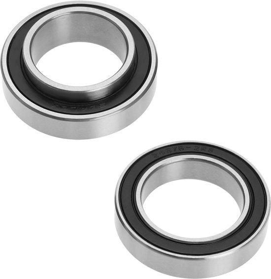 Set di supporti a rulli 2 pezzi - MR22237-2RS - MR2437H8-2RS - Acciaio per supporti a rulli in carbonio - Duraturo - Adatto per cuscinetti di mezzo asse - Cuscinetto a rulli