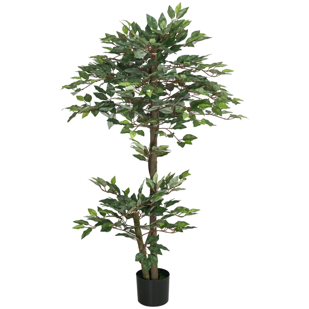 Ficus Artificiale con Muschio e Vaso ¨C Minimal ¨C Verde, 150 cm