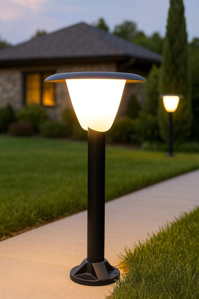 Lampada da giardino BIANCA 1xE27 nera IP65 116 cm SU-MA