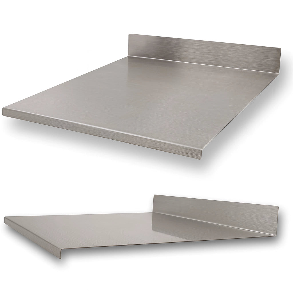 ZoiMania - Spianatoia in Acciaio Inox - Cucina - Profondità 60 Dimensione Spianatoia: L 120 x P 60 x 7cm x 3cm