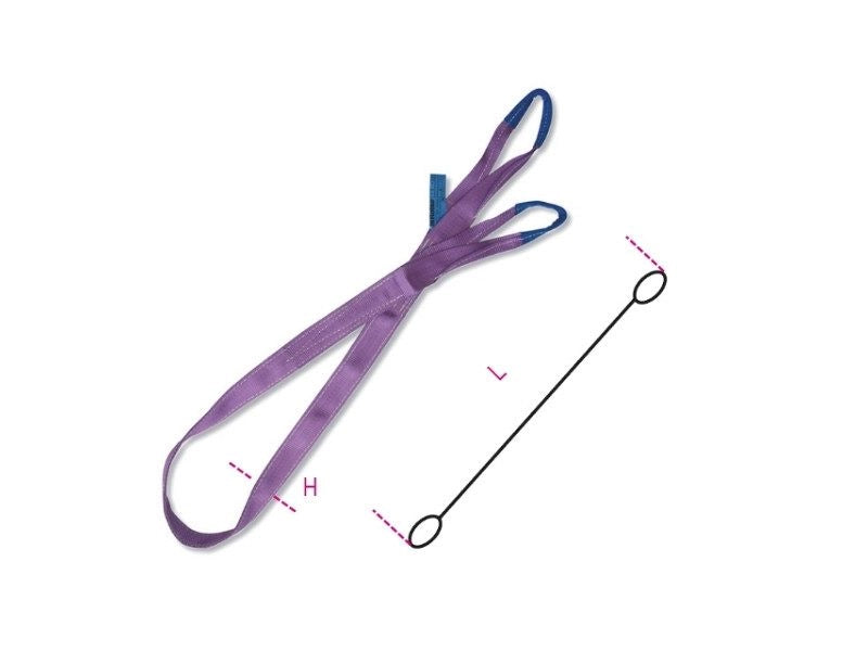 Fascia di sollevamento Betafer Robur 8150 4-T1 alta tenacità 2 strati 1000Kg - 2 metri