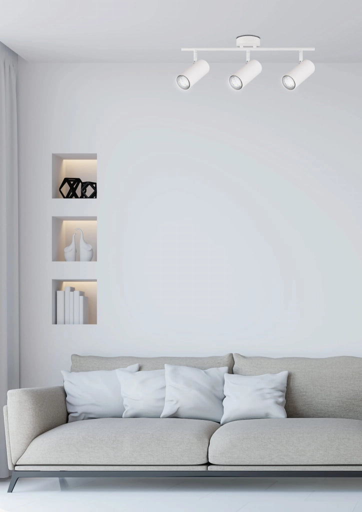 Plafoniera Candellux Colly bianca 3xGU10 orientabile
