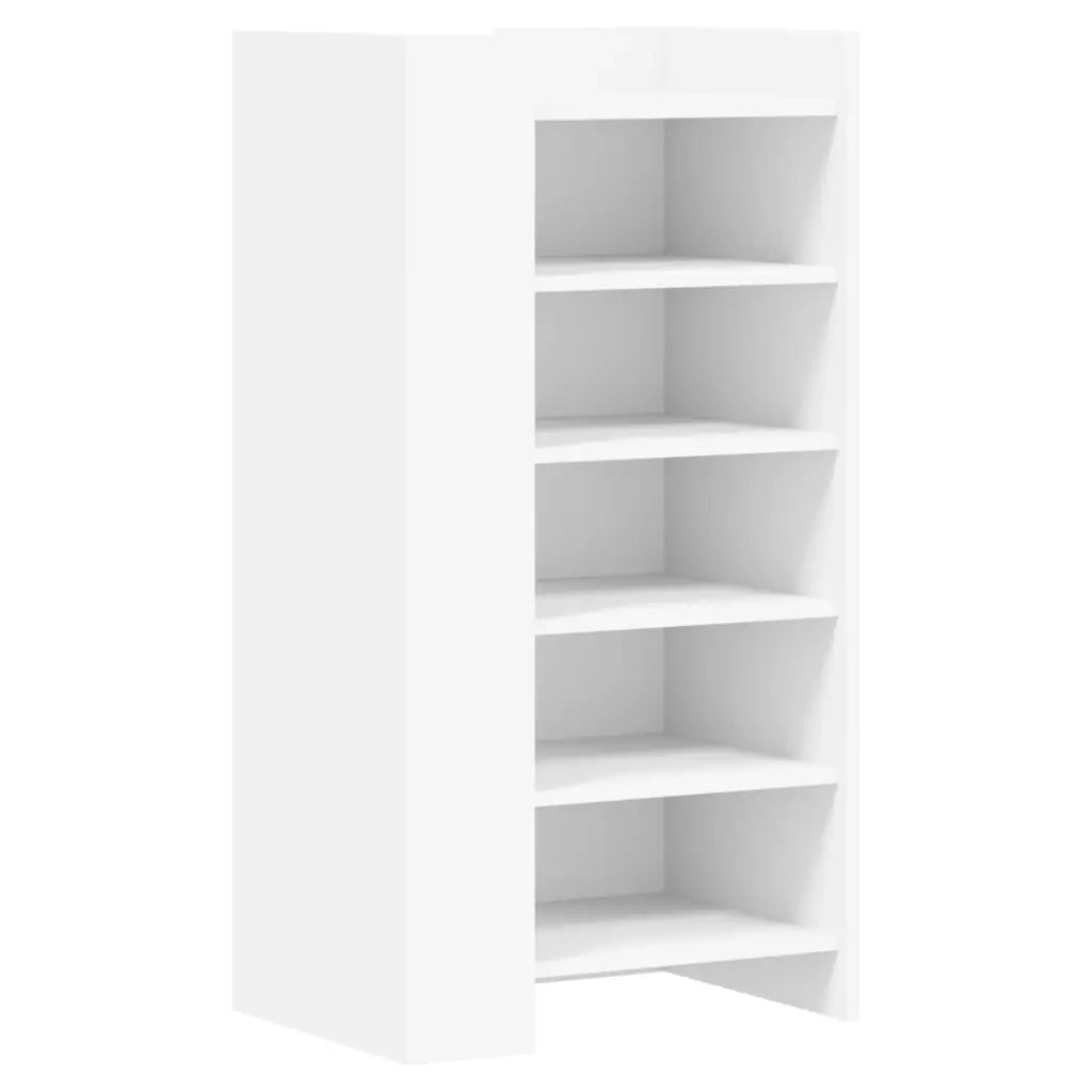 Scarpiera-Scaffale per scarpe Bianca 52x37,5x100 cm in Legno Multistrato 774157