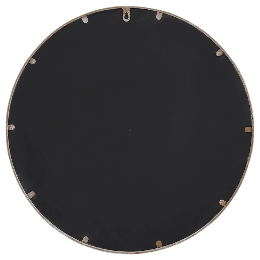 Specchio da Giardino Sabbia 60x4 cm in Ferro Rotondo da Esterno 318359
