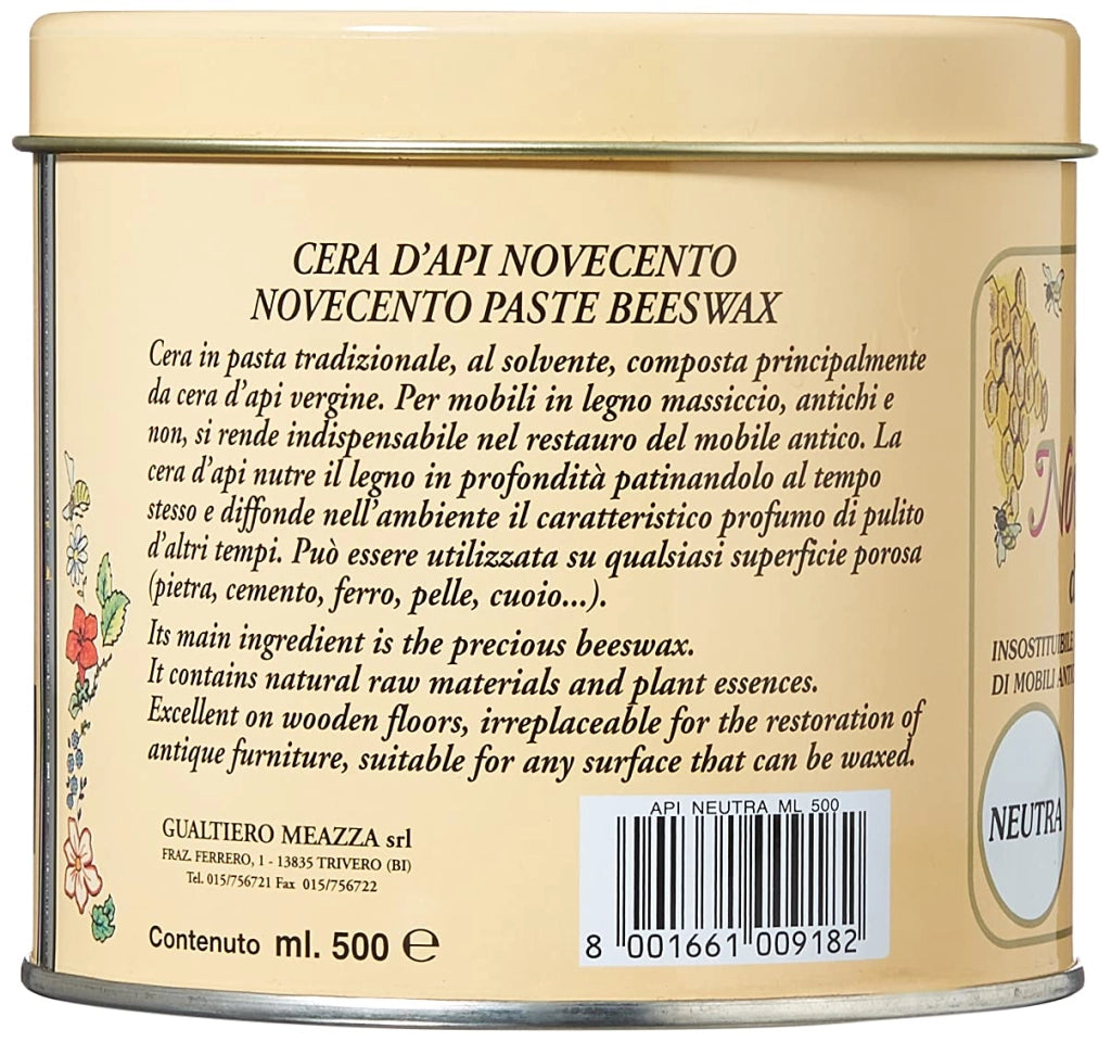 Cera Api Mobili Novecento Neutra 500 ml 2 Pezzi