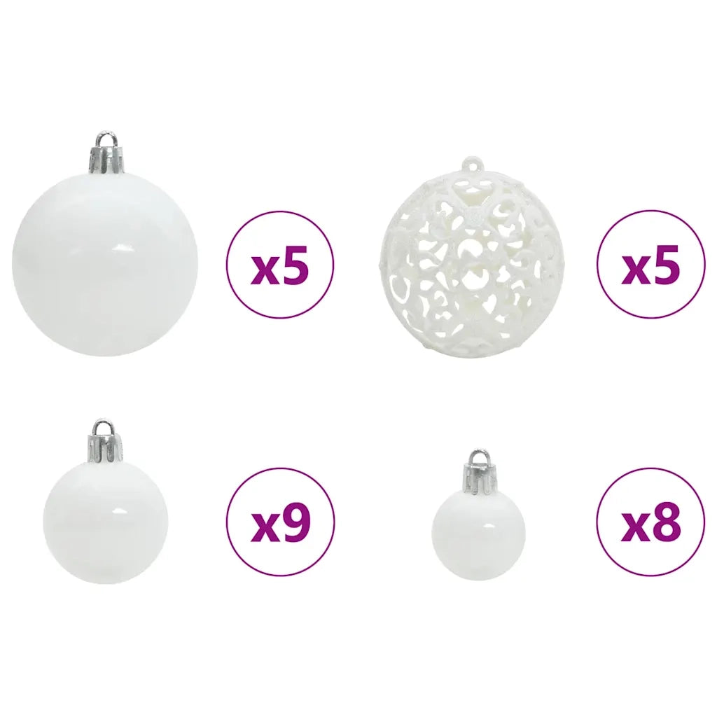 Albero di Natale artificiale con 150 LED Bianco 150 cm 3396952