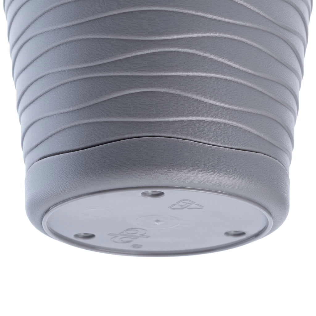 Vaso da fiori KADAX da 19 cm con coperchio e supporto, supporto per fiori in plastica