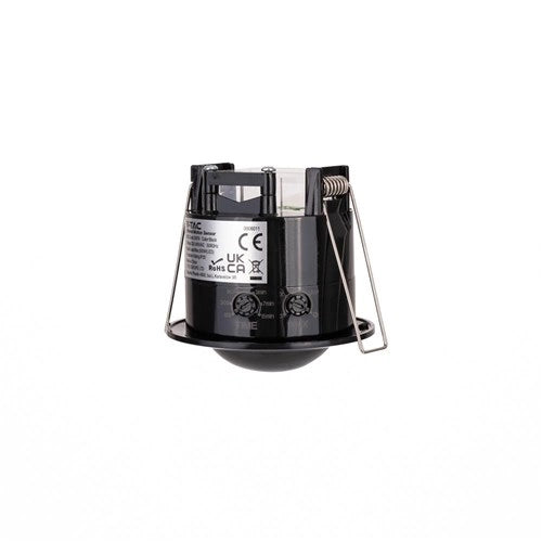 Sensore PIR da soffitto incasso nero 360° 6m V-TAC