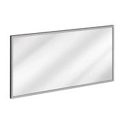 Specchio da bagno rettangolare grafite 123x68 cm design