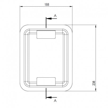CASSETTO POSACENERE 190x240mm