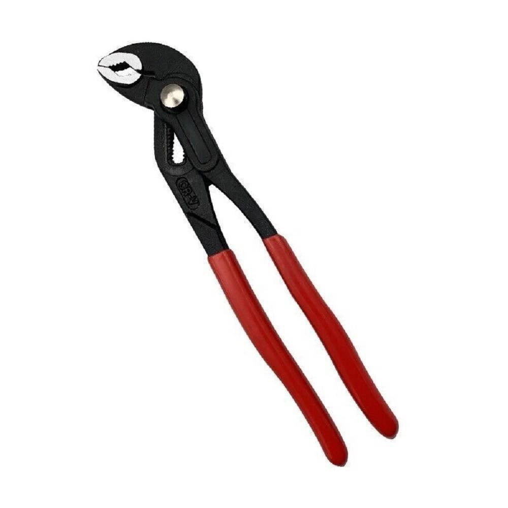 Trade Shop - Set 3 Pz Pinze Poligrip Pinza A Pappagallo Con Pulsante Regolabile 8" 10" 12" -