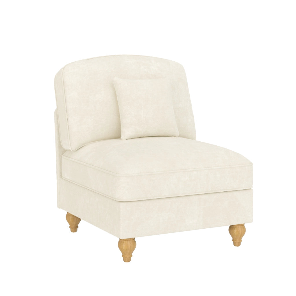 Divano senza braccioli Windsor - Zephmum- Chenille con cuscino