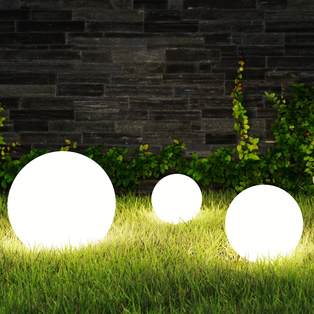 Lampada da giardino sfera bianca 60 cm Eko-Light EKO0459