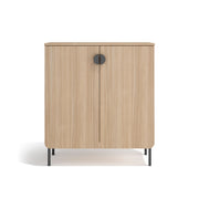 Mobile portascarpe Herdasa effetto noce chiaro 90×80×34?cm