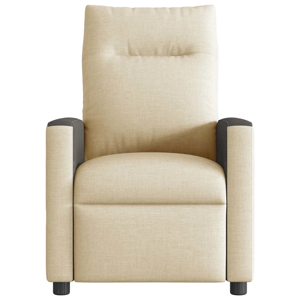 Poltrona Reclinabile in Tessuto Crema 4104829