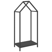 Rastrelliera per Legna da Ardere Nera 40x25x90 cm CFW2533073