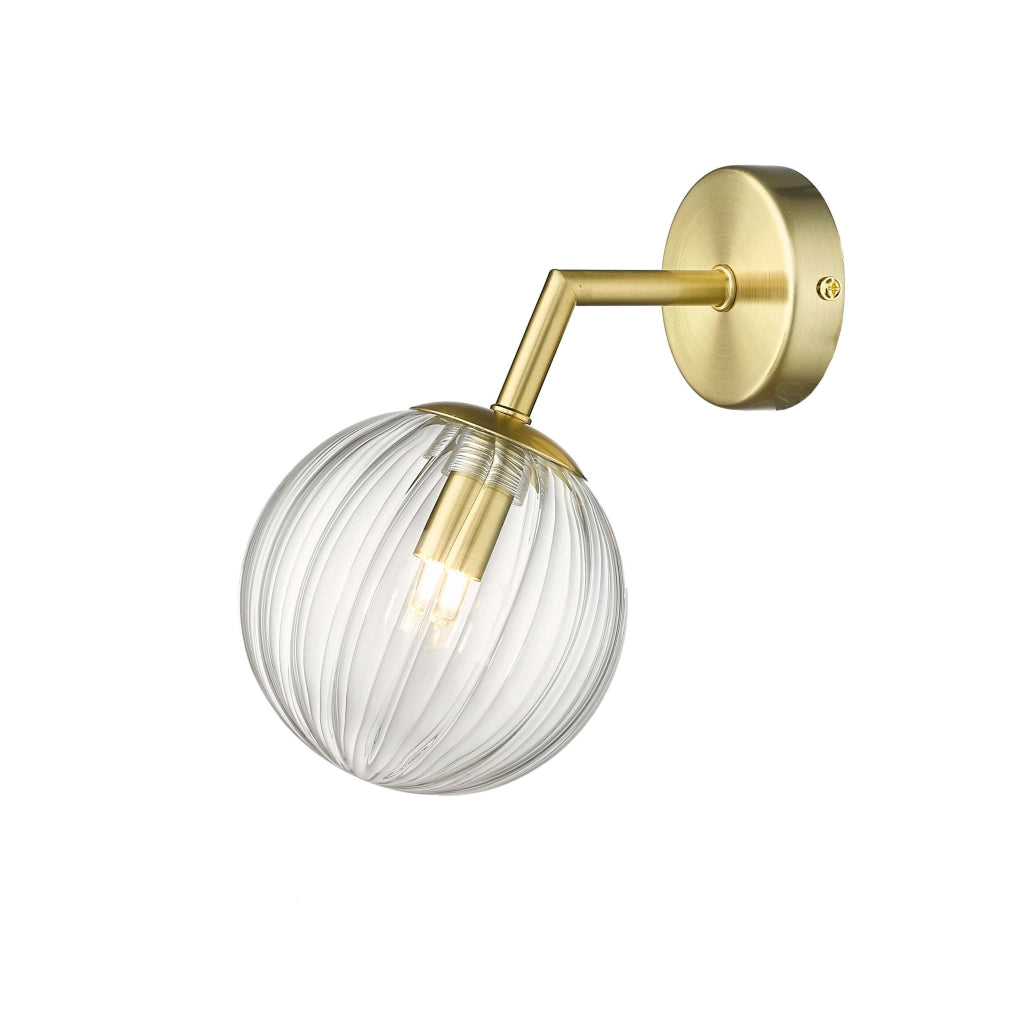 Applique Arette oro vetro trasparente G9 Light Prestige
