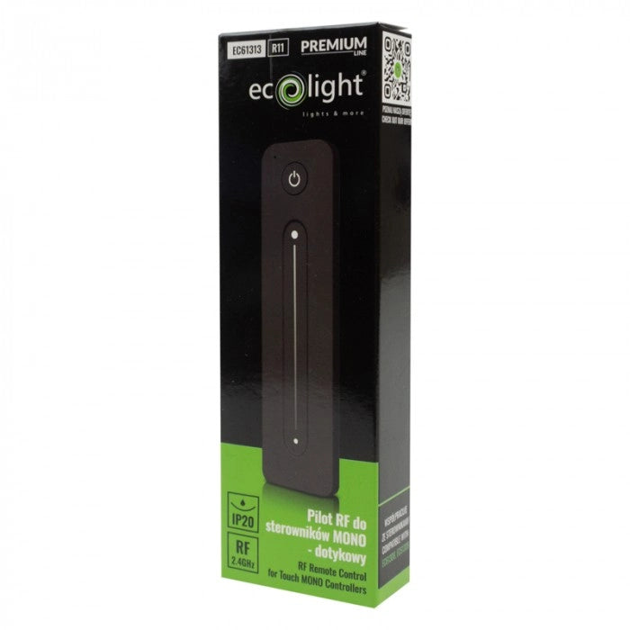 Telecomando dimmer RF R11 touch per LED mono nero Ecolight