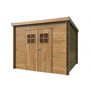 Casetta in legno da giardino 260x260 cm impregnato autoclave 19 mm, porta doppia con plexiglass, deposito attrezzi esterno - Esterni da Vivere