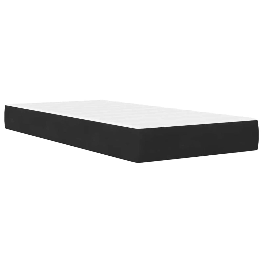 Struttura letto con materasso Nero 80 x 200 cm Velluto 3414763