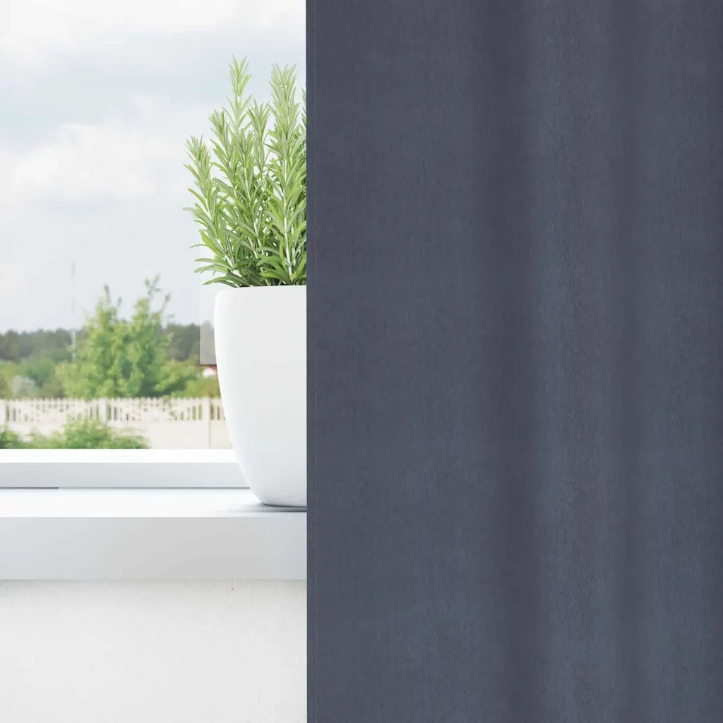Tende Blackout con Anelli 2 pcs Antracite 260 x 140 cm 4107562
