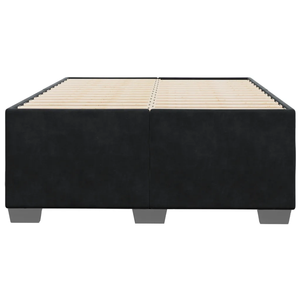 Giroletto senza Materasso Nero 120x190 cm Velluto 3284621