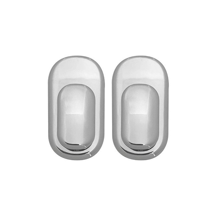 SET 2 GANCI IN PLASTICA 3X2XH6CM CROMO