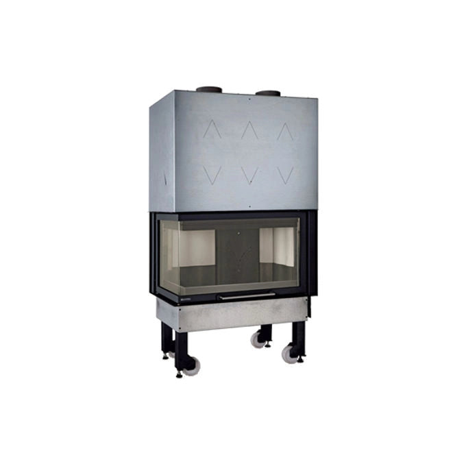 La Nordica L6018820 Monoblocco 800 Angolo SX Inserto a Legna 10 kW Classe A+ 287 m³ 80,9% colore Nero