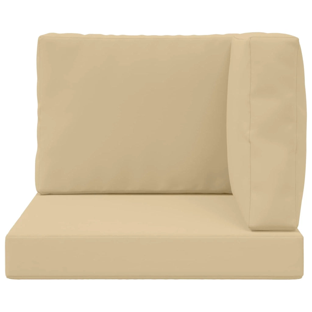 Cuscino per divano da esterno 3 pcs Beige Poliestere 900747