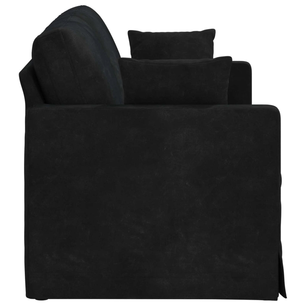 Divano Nero 158 x 78 x 80 cm Velluto