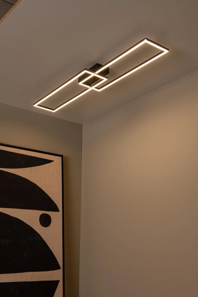 Lampada da soffitto LED ARIANNE nera Lucide