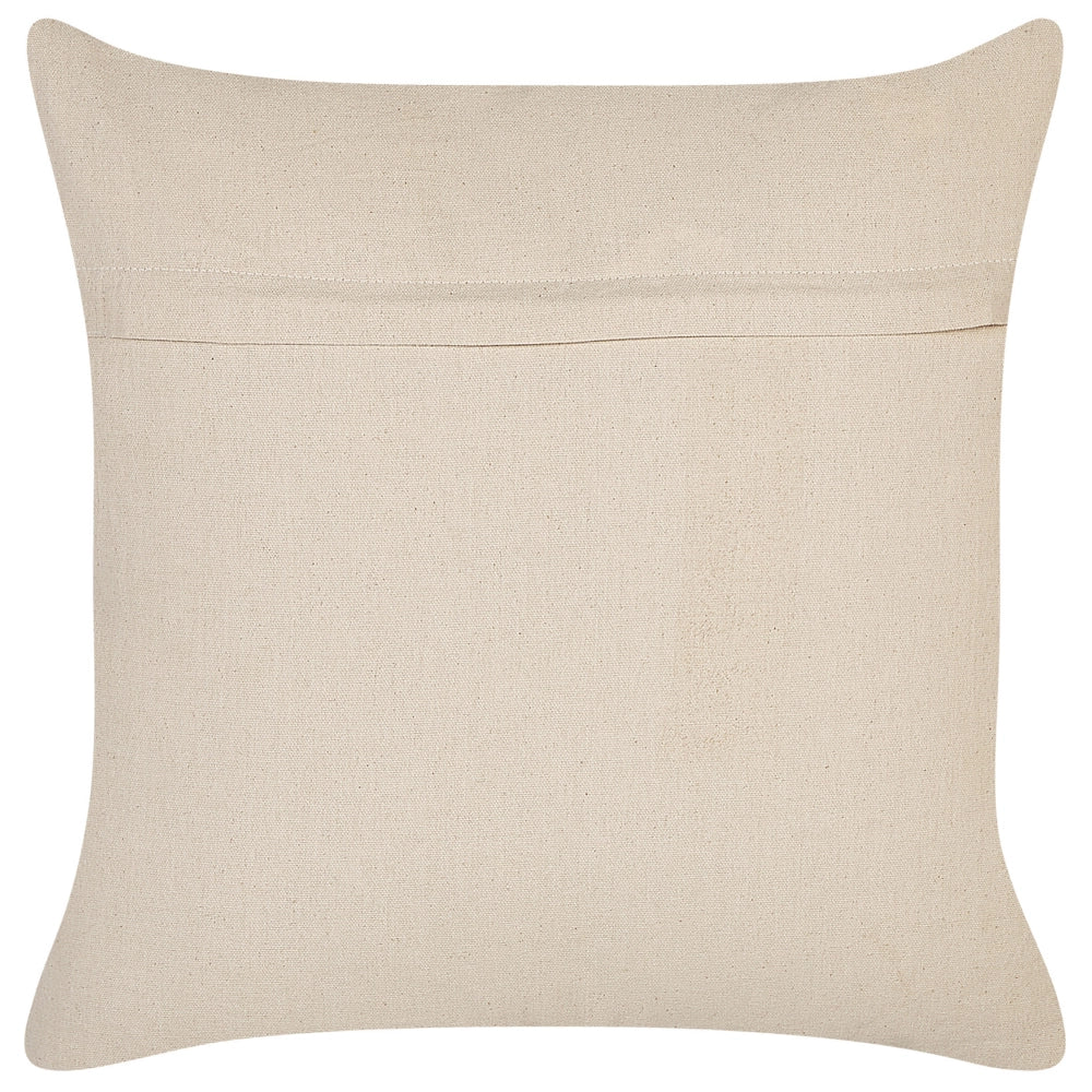 Set di 2 cuscini decorativi in cotone beige 45 x 45 cm Motivo geometrico Cuscini Boho Design