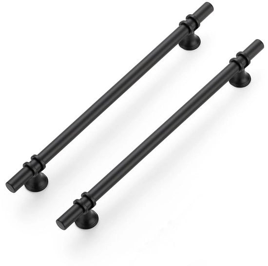 Set di 20 Maniglie - Nero - 256 mm - Per Armadi e Mobili