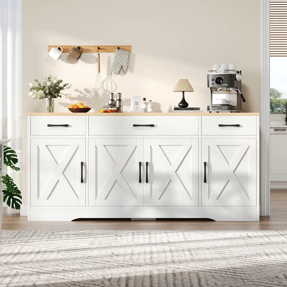 Credenza Moderna ¨C MINIMAL ¨C Bianco, Legno, Multiuso