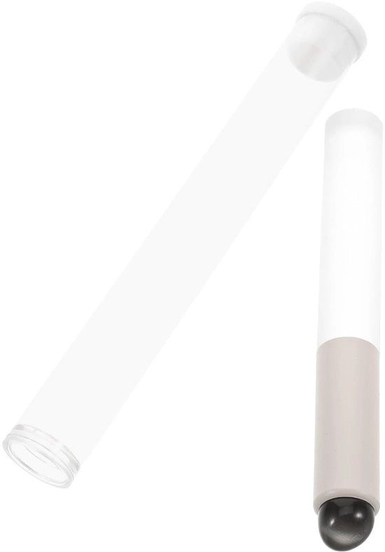 Pennello per labbra con testa rotonda - Pennello per labbra in silicone - Ridisponibile - Compatta - Pennello per contorno labbra preciso - Design minimalista - Pennello per trucco