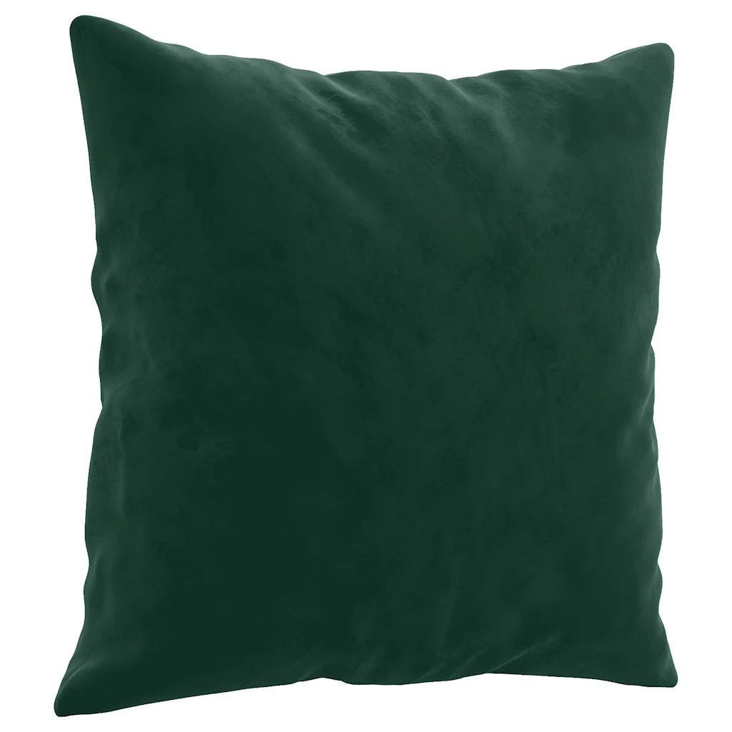 Set di Divani 2 pz con Cuscini Verde Scuro in Velluto 3202272
